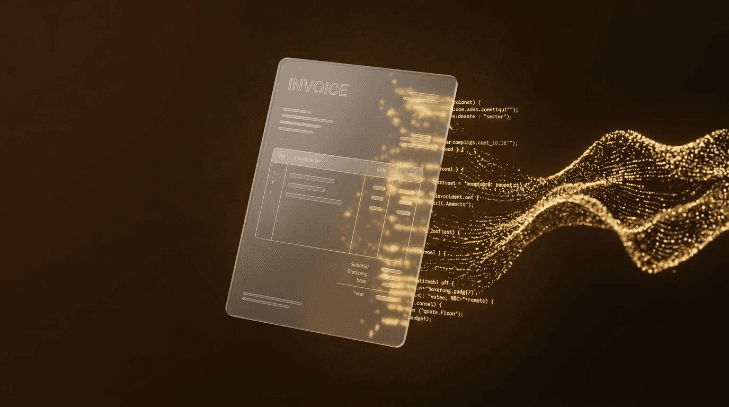 Dashboard showing verified invoices being funded by investors